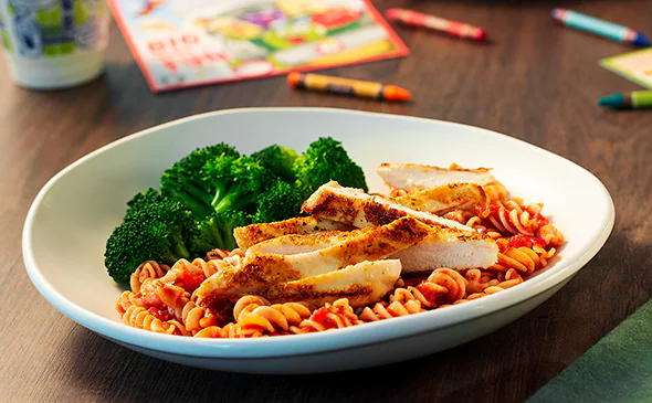 Grilled Chicken with Rotini Pasta & Marinara (kids) Gluten Free