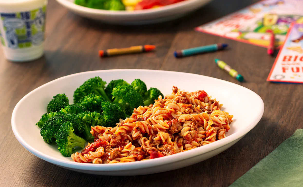 Rotini with Meat Sauce (kids) Gluten Free